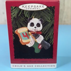Hallmark Keepsake Ornament Childs Fourth Christmas Child’s Age Collection 1996